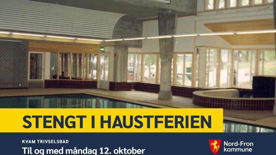 Lenkje til artikkel: Kvam trivselsbad har feriestengt i haustferien