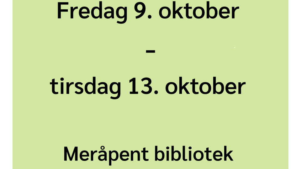 Lenkje til artikkel: Stengt bibliotek